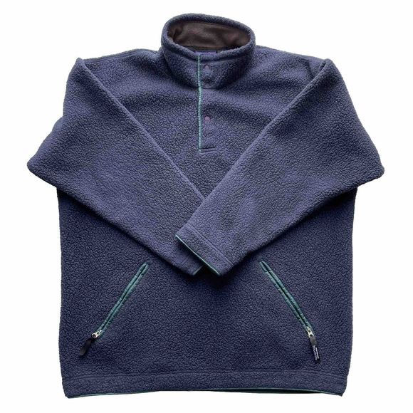 Vintage Patagonia Snap T Fleece Men’s Deep Pile Outdoor Hiking Pullover Jacket L - Picture 2 of 12